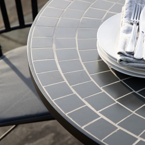 PaulaHome - Lenno Mosaic Round Dining Table